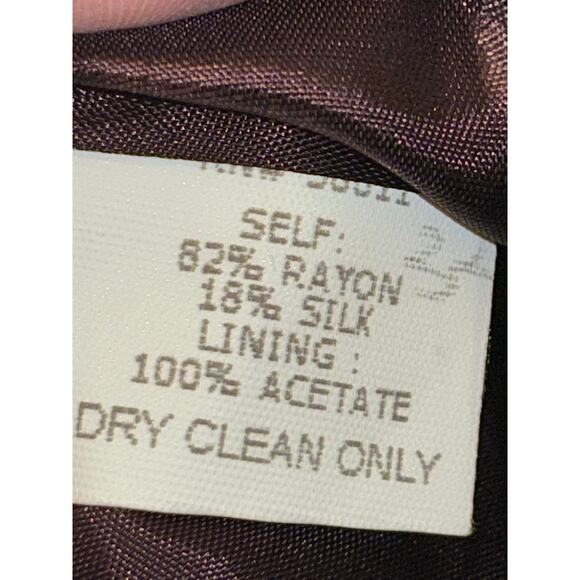 ✨ David Meister Purple & Gold Strapless Jacquard Dress – Size 12 ✨Cocktail Prom - Picture 12 of 12